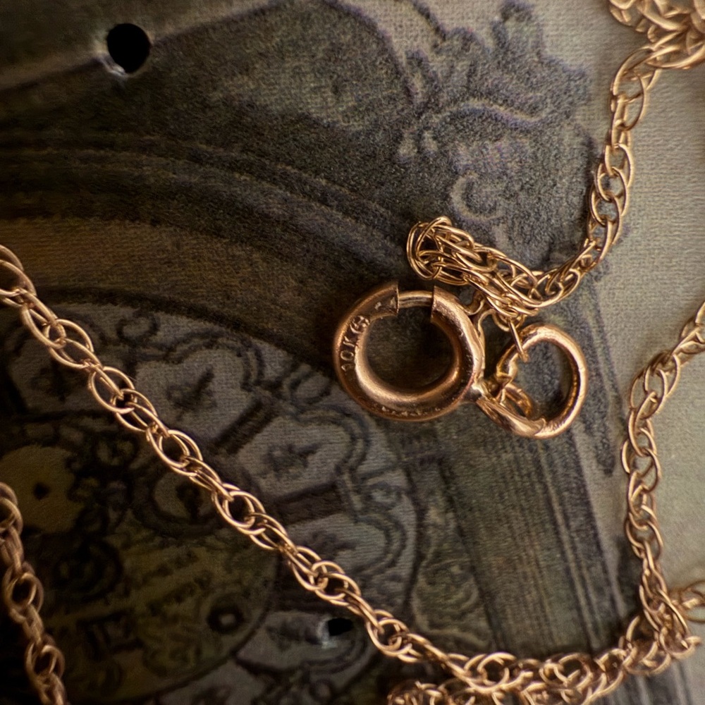 Solid gold Singapore prince of wales twisted braided rope chain Necklace 10kt 18 - Picture 4 of 4